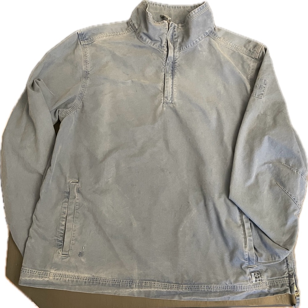 SEASALT cornwall quarter-zip organic cotton heavy duty marine layer top - Picture 2 of 13